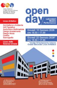 Open Day al Liceo Artistico e delle Scienze Umane – A.S. 2025-26